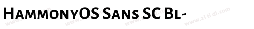 HammonyOS Sans SC Bl字体转换